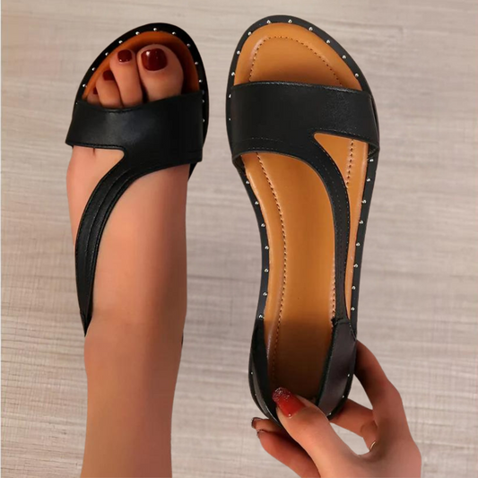 SerenitySands™ - Platte sandalen met open neus